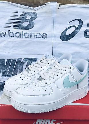 Кросівки nike air force 1 low jade ice шкіряні