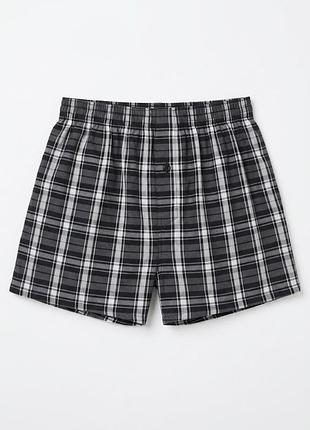 Трусы мужские primark семейства в клетку черные