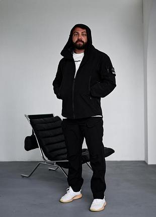 Костюм soft shell не утеплений чорний drapp