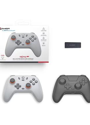 Геймпад gamesir nova lite серый, bluetooth / 2.4g / usb-c, для пк / switch / android / ios
