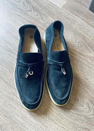 Женские замшевые лоферы loro piana модели summer charms walk размер 39.5