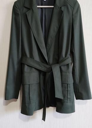 Шерстяной блейзер пиджак с поясом iris &amp; ink charlene ( the outnet), размер uk8/xs-s