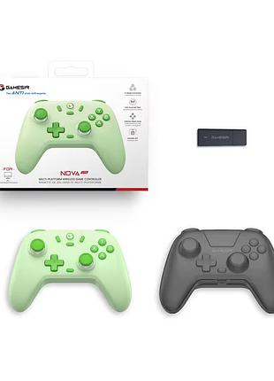 Геймпад gamesir nova lite зеленый, bluetooth / 2.4g / usb-c, для пк / switch / android / ios