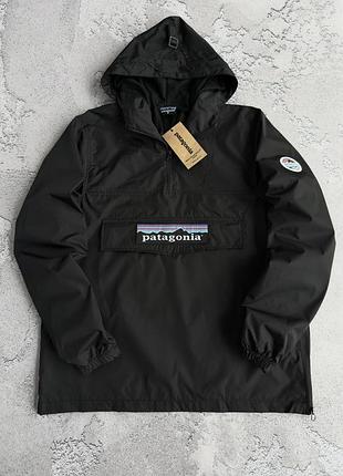 Мужская куртка анорак patagonia легкая ветровка с карманом патагония демисезон