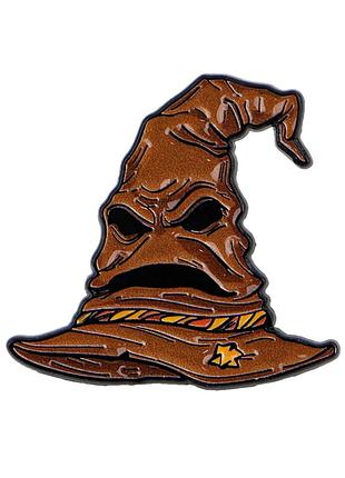 Металлический значок harry potter sorting hat гарри поттер распределяющая шляпа колпак брошь hogwarts gryffindor хогвартс