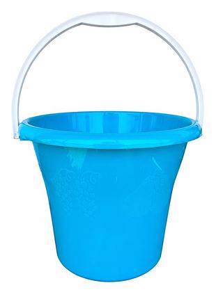 Ведро пластиковое soloplast 6 л для хозяйственных нужд в-06 2гатунок, бирюзовое