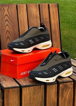 Чоловічі повсякденні термо кросівки nike air max хакі, камуфляжні осінні кросівки найк аїр макс термостійкі 42.5