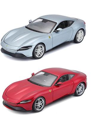 Автомодель - ferrari roma (асорті сірий металік, червоний металік, 1:24)