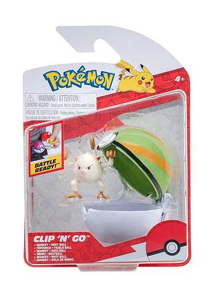 Ігровий набір pokemon w14 - манкі в покеболі