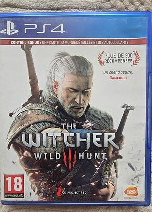 The witcher 3: wild hunt (ведьмак 3: дикая охота), російська версія, б/у, playstation 4,5 (ps4,5) пс4,5