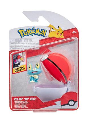 Ігровий набір pokemon w14 - фрокі в покеболі