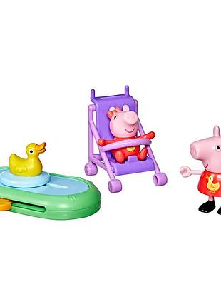 Игровой набор peppa figurines серии моменты с пеппой – сестрички на прогулке