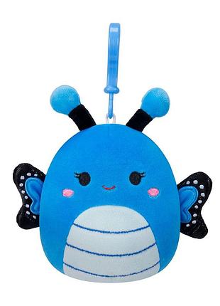 М'яка іграшка на кліпсі squishmallows– метелик вейверлі (9cm)