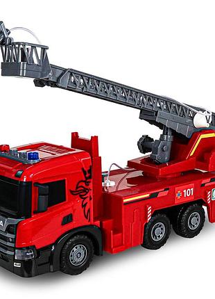 Автомодель серії super big truck – пожежна машина scania (світло, звук, функ. води)