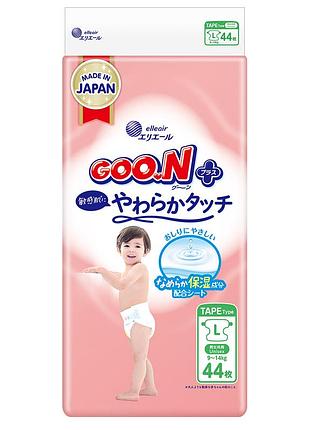 Подгузники goo.n plus для детей (размер 4(l), 9-14 кг, 44 шт)