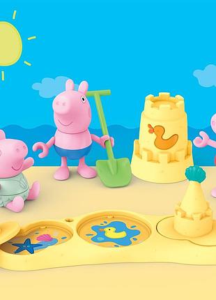 Игровой набор peppa figurines – три маленьких свинки на пляже
