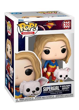 Набор игровых фигурок funko pop! серии супер-гёрл - супер гёрл и крепто суперпес