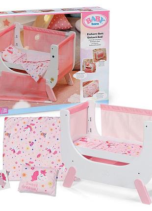 Кроватка для куклы baby born – сны единорога