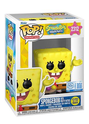 Ігрова фігурка funko pop! - губка боб з крабсбургерами (gw)
