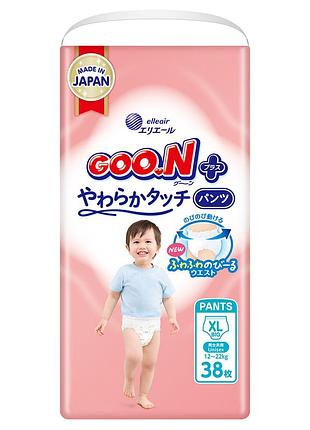 Трусики-подгузники goo.n plus для детей (размер 5(xl), 12-20 кг, 38 шт.)