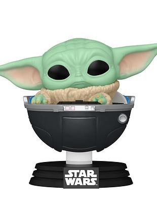 Игровая фигурка funko pop! серии мандалорец - малыш дрогу в коляске