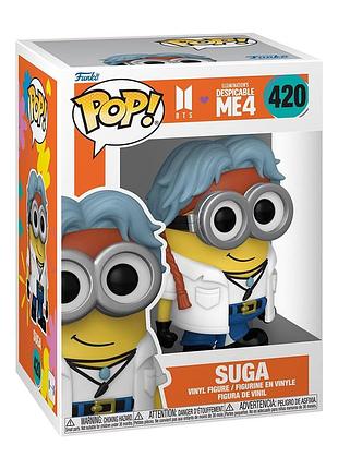 Ігрова фігурка funko pop! cерії minions x bts - шуга