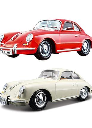 Автомодель - porsche 356b (1961) (ассорти слоновая кость, красный, 1:24)