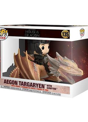 Игровая фигурка funko pop! rides серии дом дракона s4 - эйгон таргариен и солнцежар