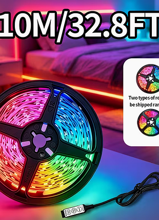 Светодиодная led лента litshow 5050 rgb 10 метров от usb с мини-контроллером