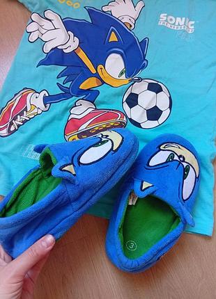Тапочки домашней обуви sonic