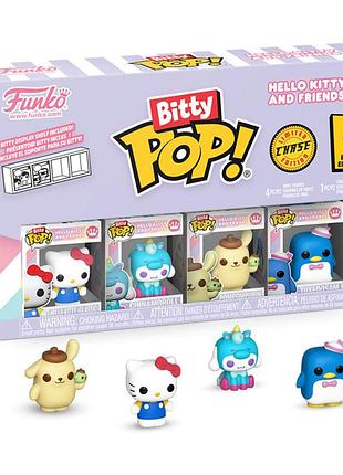 Набір ігрових фігурок bitty pop! - хелоу кітті (4 фігурки в ас.)