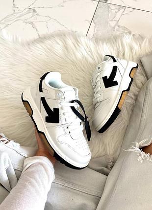 Кросівки off white out of office white and black   арт 16031