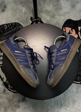 Кросівки adidas gazelle indoor замшеві синій розмір 38
