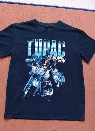 Футболка принт tupac l-xl идеальное состояние