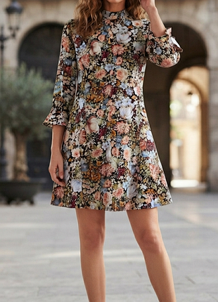 Квіткова сукня zara
