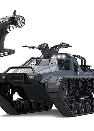 Внедорожник гусеничный на радиоуправлении crawler max 34см вездеход серый