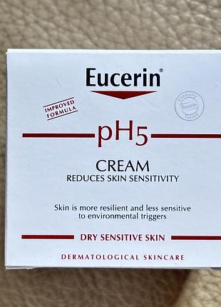 Уценка универсальный крем eucerin ph5 creme для кожи, подверженной аллергическим реакциям, 75 мл
