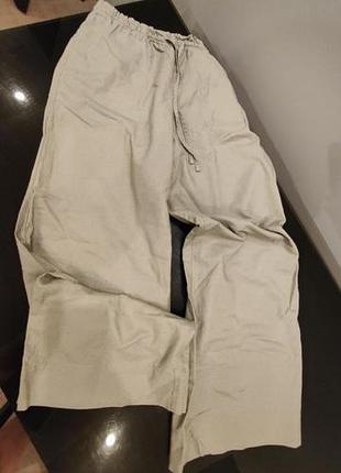Штани палацо з льону від h&amp;m