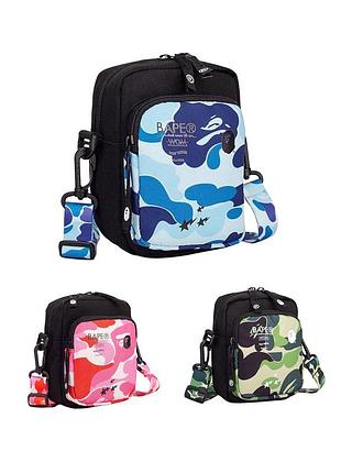 Сумка месенджер bape сумка через плече a bathing ape зелений