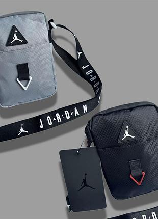 Сумка через плече jordan air сірий