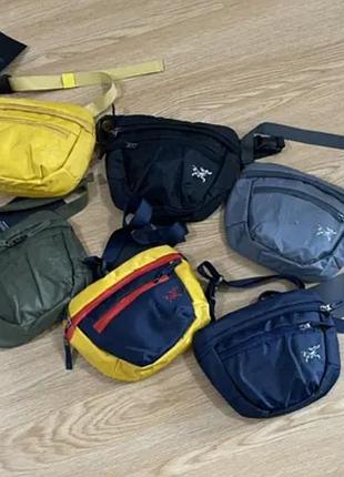Сумка через плече arcteryx mantis 2 сине-желтый