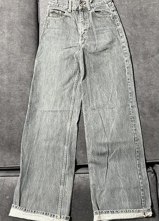 Сірі джинси zara wide leg / baggy fit