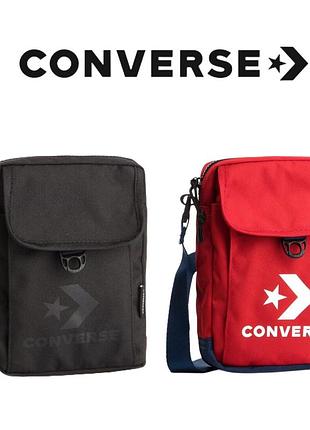 Сумка converse poly color cross body shoulder bag 'black