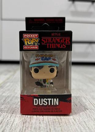 Коллекционные брелоки-минифигурки funko pocket pop! по сериалу «очень странные дела» dustin