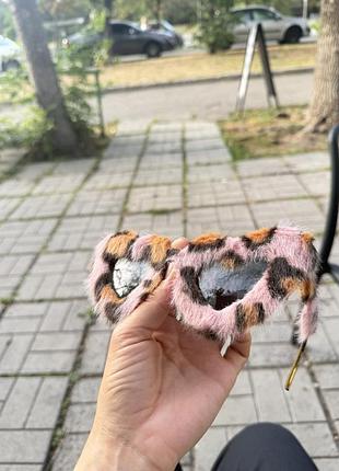 Нові плюшеві окуляри сердечками окуляри леопард