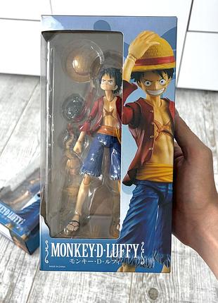 Подвижная экшн-фигурка манки д. луффи (monkey d. luffy) из ван пис (one piece) в коробке, коллекционная аниме фигурка