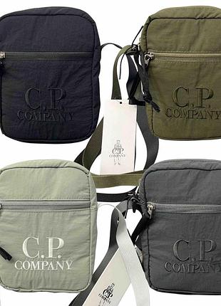 Сумка барсетка через плече c.p. company унісекс 20*15 армейский зеленый