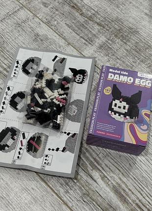 Конструктор микро-блочный damo egg mekansm "kuromi" (куроми), модель k61, 183 детали
