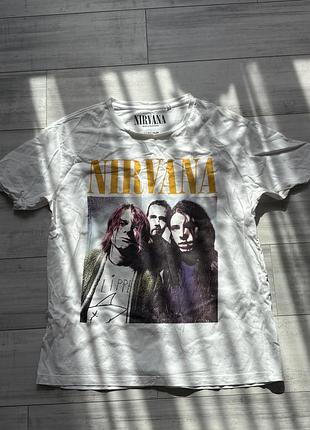 Футболка nirvana біла s