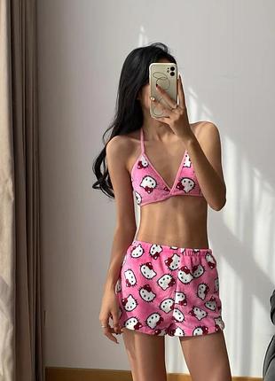 Пижама хелоу китти | розовая пижамка hello kitty
